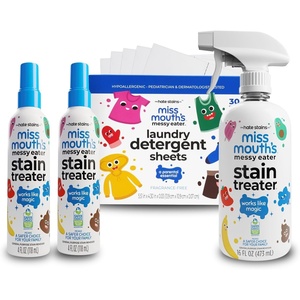 image:imageMiss Mouths Messy Eater Stain Treater Spray  16oz Stain Remover  4oz 2 Pack  Laundry Detergent Sheets