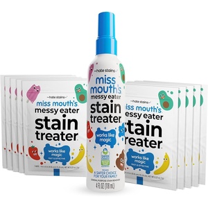 image:imageMiss Mouths Messy Eater Stain Remover OnTheGo Stain Wipes 25 Countspray  10 pack wipes