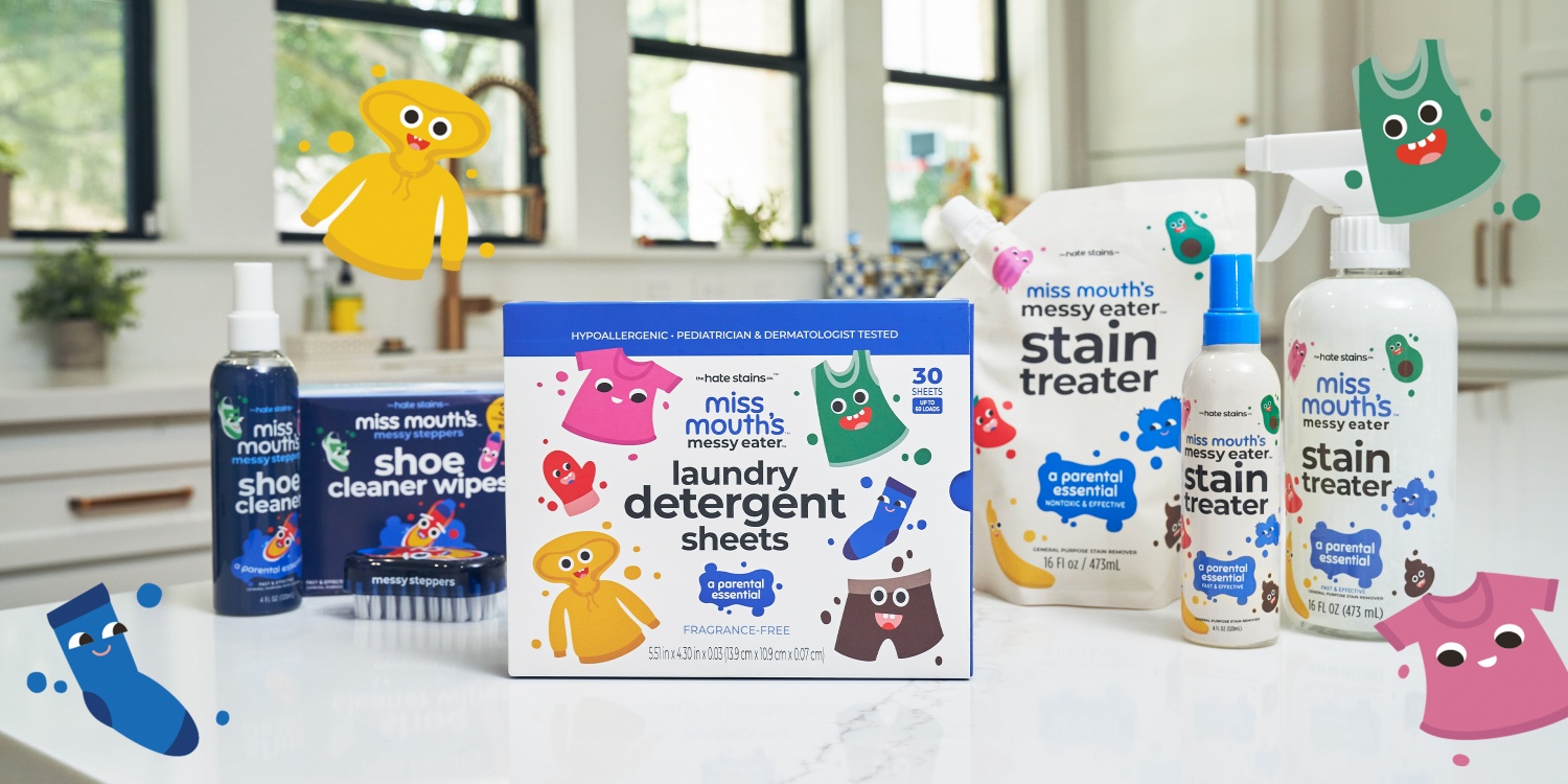 Miss Mouth’s |  Non-Toxic Stain Cleaners for Food Messes,Rescue Clothes from Every Mess
